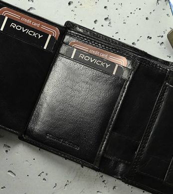 Гаманець чоловічий шкіряний BUFFALO WILD RM-32-SML-HTR чорний