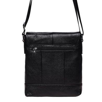 Шкіряний чоловічий месенджер Borsa Leather K13822-black чорний
