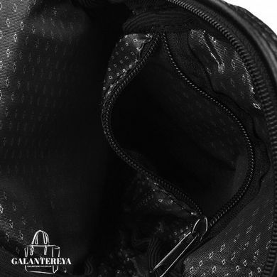 Мужской кожаный мессенджер Borsa Leather 1t1022m-black черный
