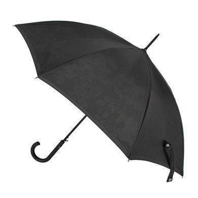Зонт-трость женский полуавтомат Fulton Bloomsbury-2 L754 Black, flowers (Черный, цветы)