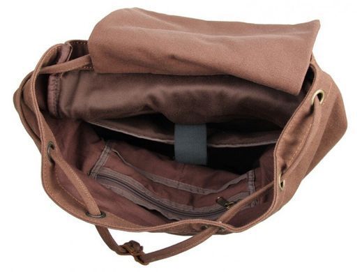 Рюкзак з канвасу Tiding Bag 9003B коричневий