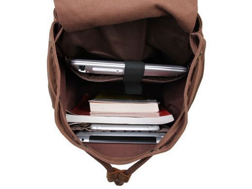 Рюкзак з канвасу Tiding Bag 9003B коричневий