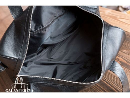 Мужская кожаная дорожная сумка Blamont Bn073A черный
