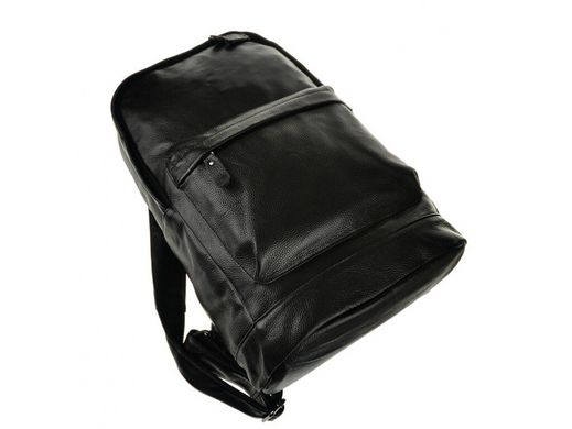 Мужской кожаный рюкзак Tiding Bag M8613A черный