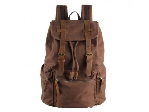 Рюкзак из канваса Tiding Bag 9003B коричневый