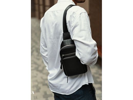 Слинг через плечо мужской кожаный Tiding Bag SM8-807A