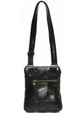 Чоловіча шкіряна сумка-планшет Italian fabric bags 2043 Blakc