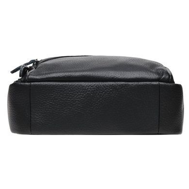 Шкіряний чоловічий месенджер Borsa Leather K15112-black чорний