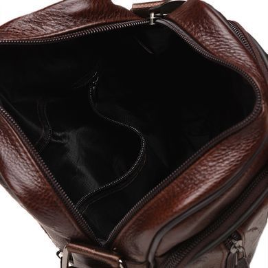 Сумка через плече шкіряна чоловіча Borsa Leather K18450-brown