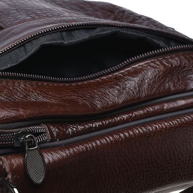 Сумка через плече шкіряна чоловіча Borsa Leather K18450-brown
