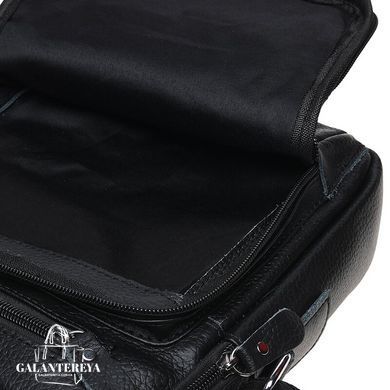 Шкіряний чоловічий месенджер Borsa Leather K15112-black чорний