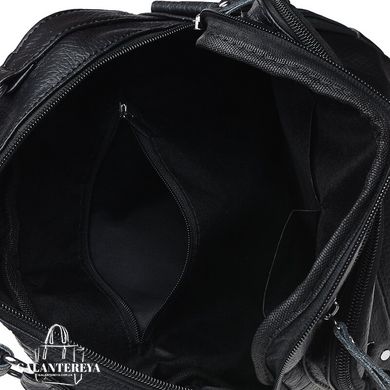 Мужской кожаный мессенджер Borsa Leather K15112-black черный