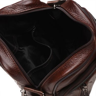 Сумка через плечо мужская кожаная Borsa Leather K18450-brown