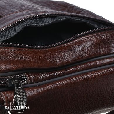 Сумка через плечо мужская кожаная Borsa Leather K18450-brown