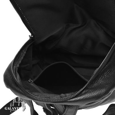 Женский кожаный рюкзак Keizer K18833-black черный