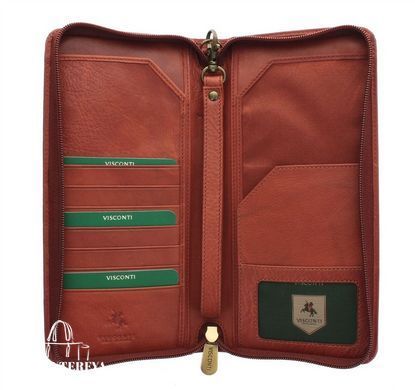 Кошелек для путешествий (тревелер) Visconti 1157 - Polo (brown)
