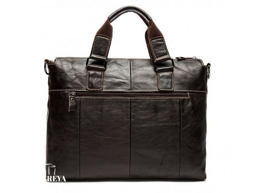 Мужская кожаная сумка для ноутбука Tiding Bag 7264R коричневый