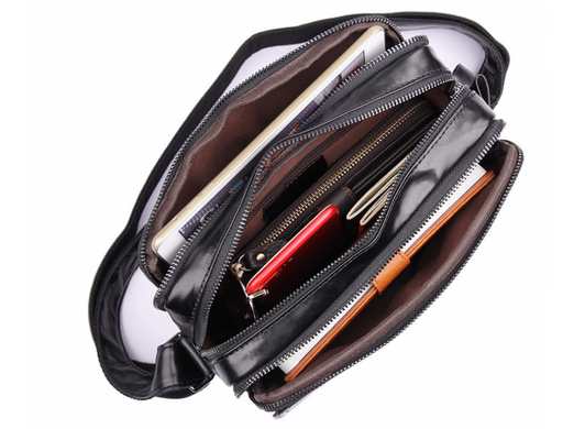 Мужской кожаный мессенджер Tiding Bag 1026A