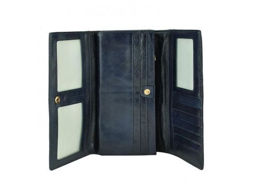 Женский кожаный синий кошелек Bexhill Bx8303