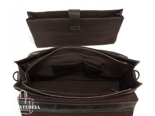 Мужской кожаный черный портфель Tiding Bag 7105