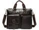Мужская кожаная сумка для ноутбука Tiding Bag 7264R коричневый 6